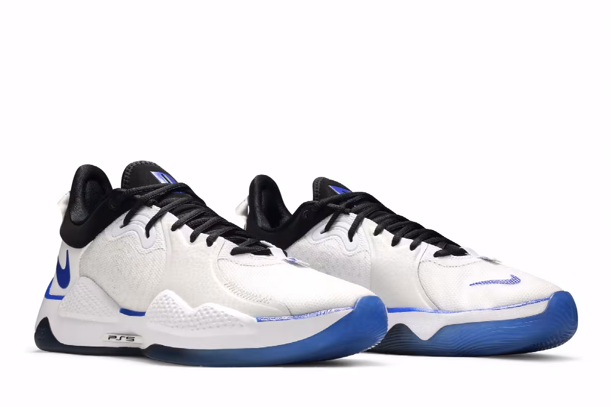PlayStation x Nike PG 5 White, view 9