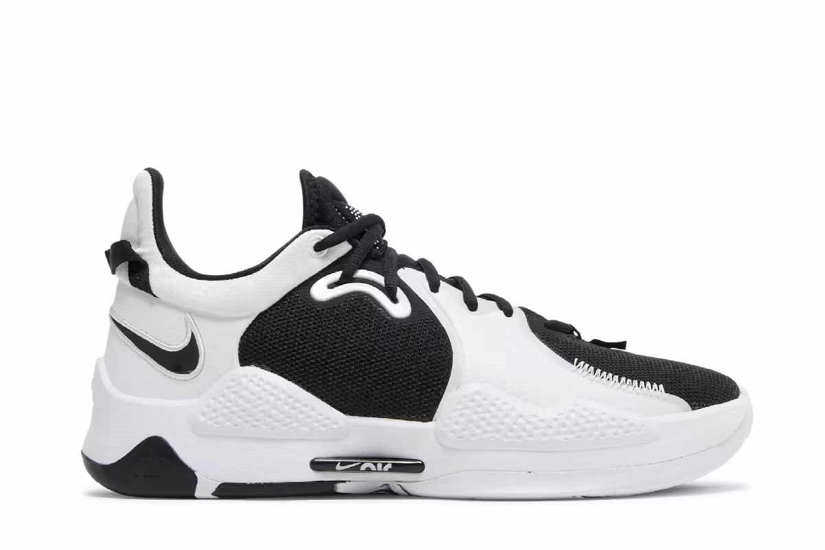 Nike PG 5 TB Black White, view 2