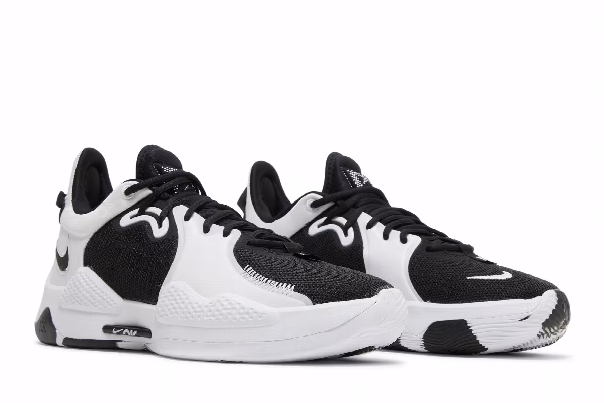 Nike PG 5 TB Black White, view 9
