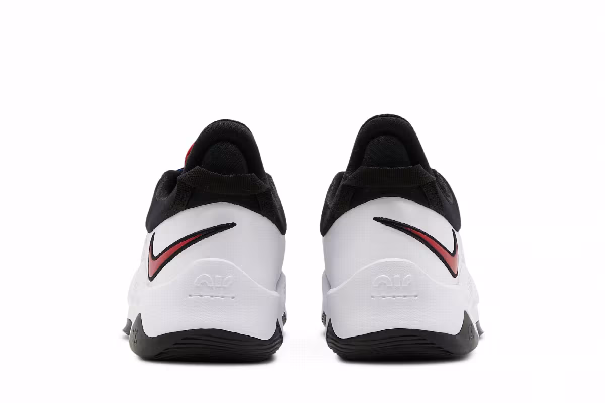 Nike PG 5 White University Red, view 7