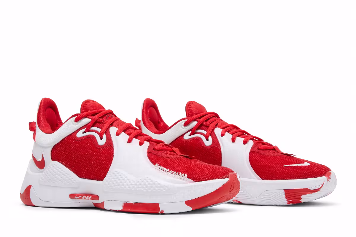 Nike PG 5 TB University Red, view 9