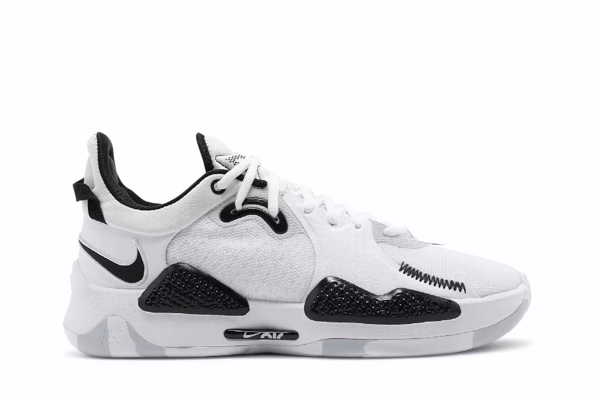 Nike PG 5 TB White Black, view 2