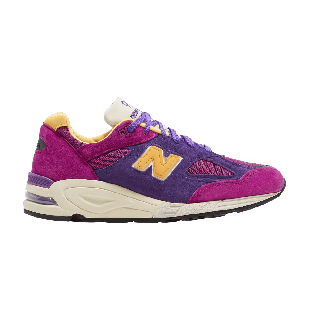 Teddy Santis x New Balance 990v2 Made in USA Purple Yellow