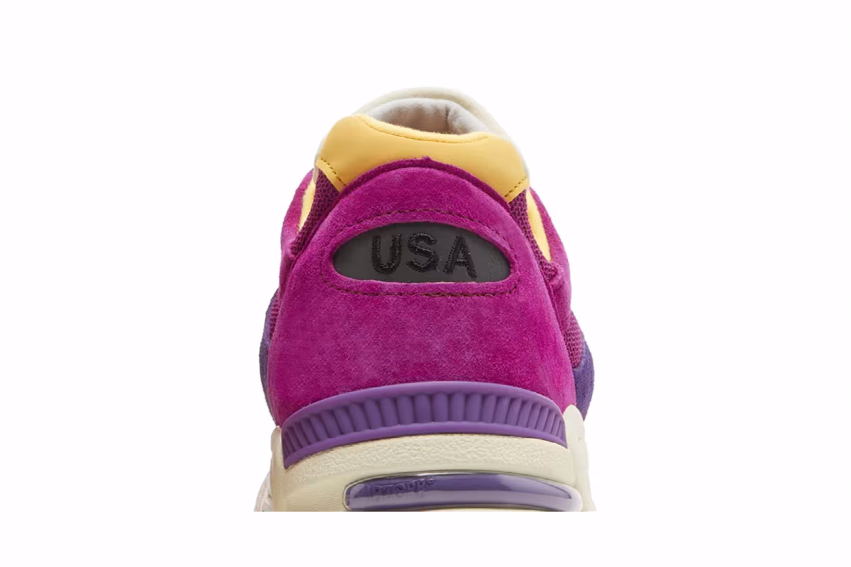 Teddy Santis x New Balance 990v2 Made in USA Purple Yellow, view 8