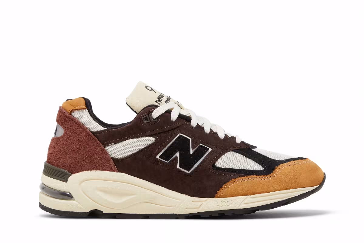 Teddy Santis x New Balance 990v2 Made in USA Black Tan, view 2