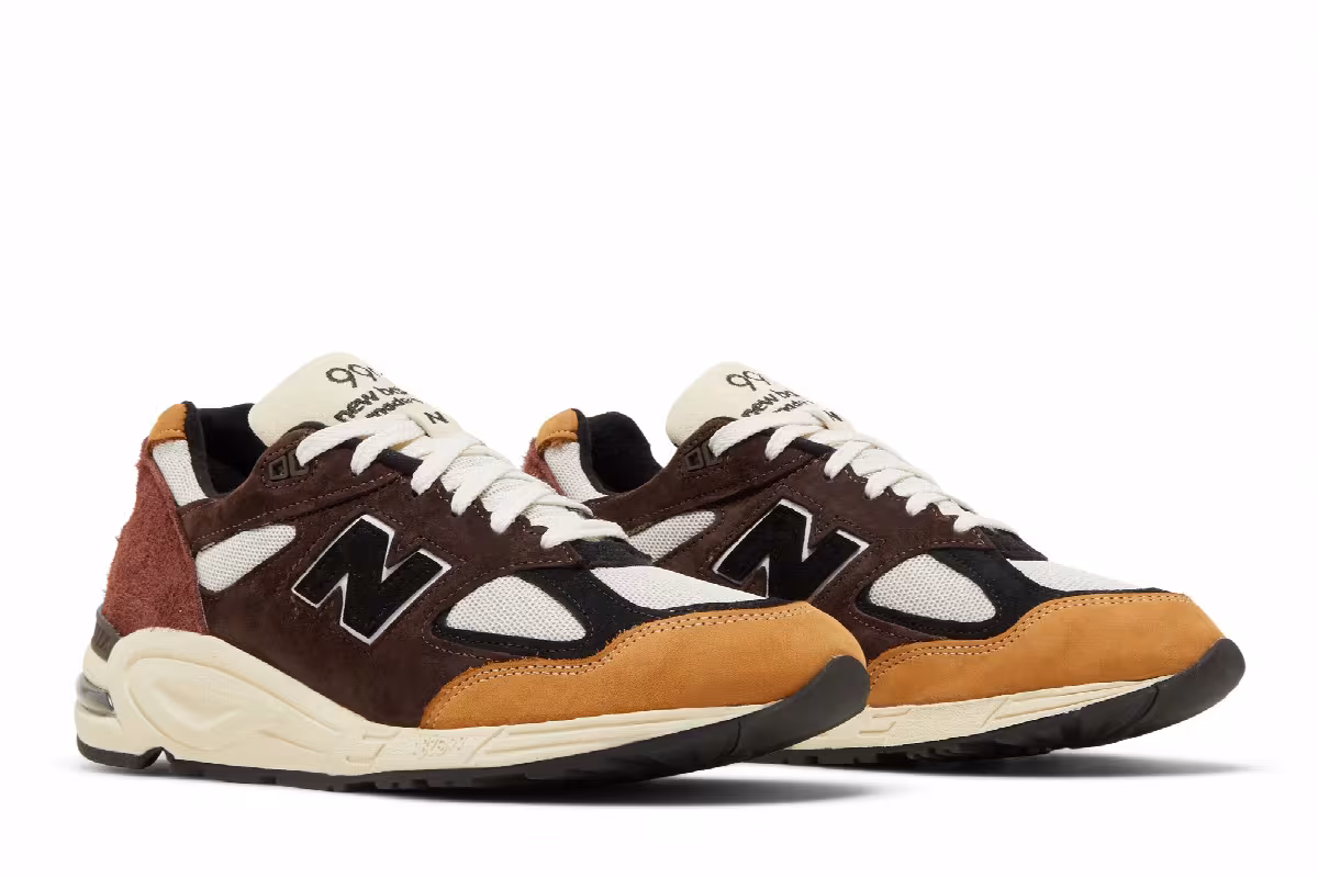 Teddy Santis x New Balance 990v2 Made in USA Black Tan, view 9