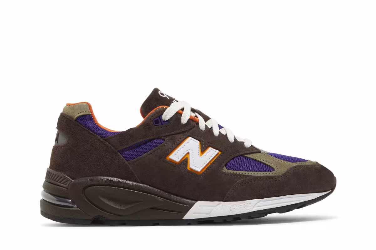 Teddy Santis x New Balance 990v2 Made in USA Brown Purple, view 2