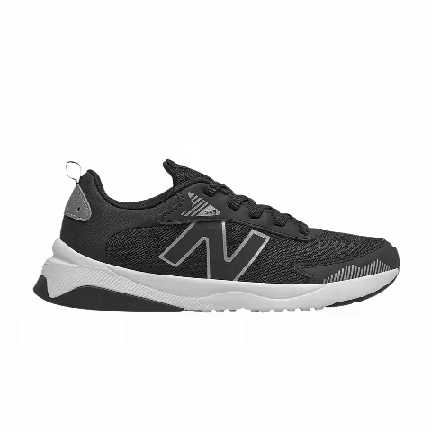 New Balance 545 Big Kid Wide 'Black Silver Metallic'