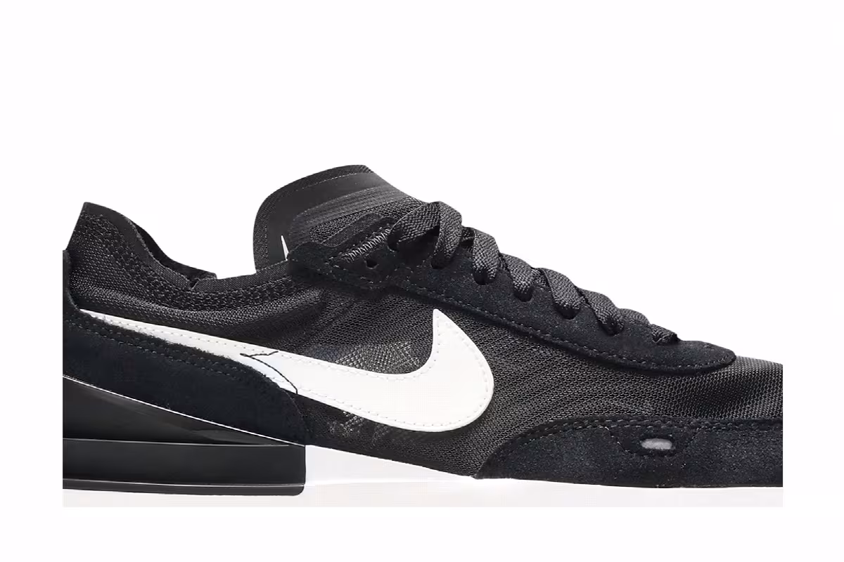 Nike Women's Waffle One Black White, view 3