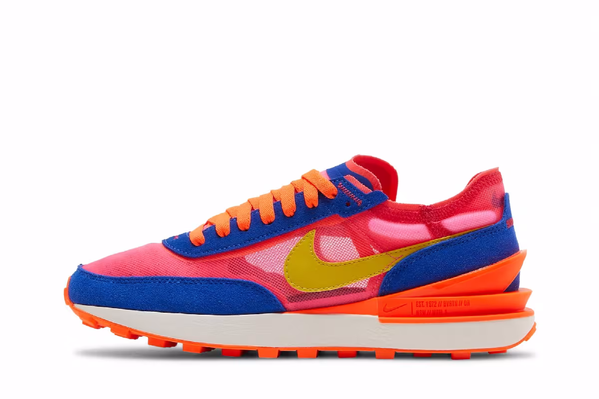 Nike Women's Waffle One Racer Blue Hyper Pink, view 4