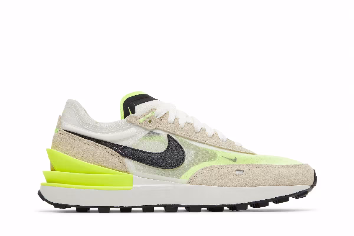 Nike Women's Waffle One Summit White Volt, view 2