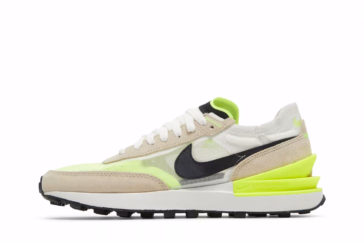 Nike Women's Waffle One Summit White Volt, view 4