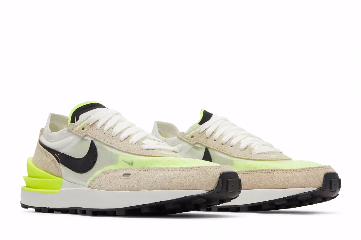 Nike Women's Waffle One Summit White Volt, view 9