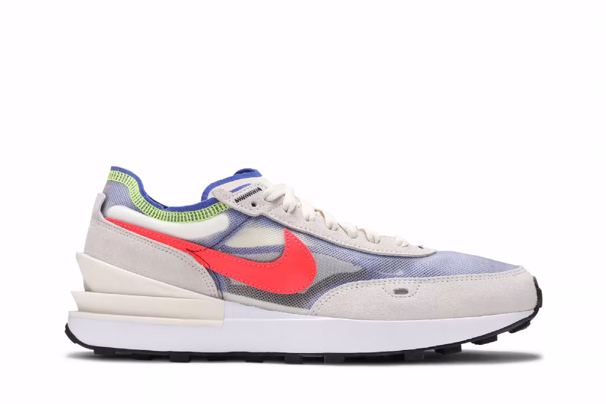 Nike Waffle One Coconut Milk Crimson Royal, view 2