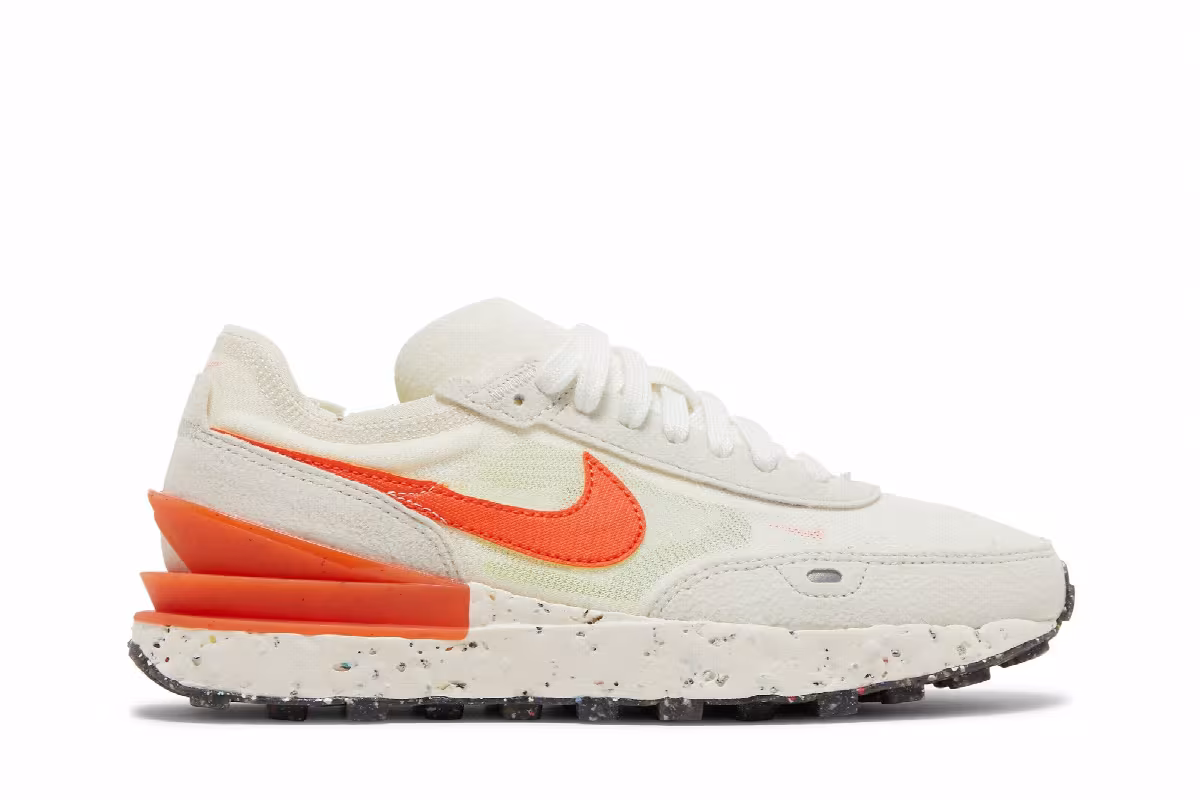 Nike Women's Waffle One Crater SE Pale Ivory Orange, view 2