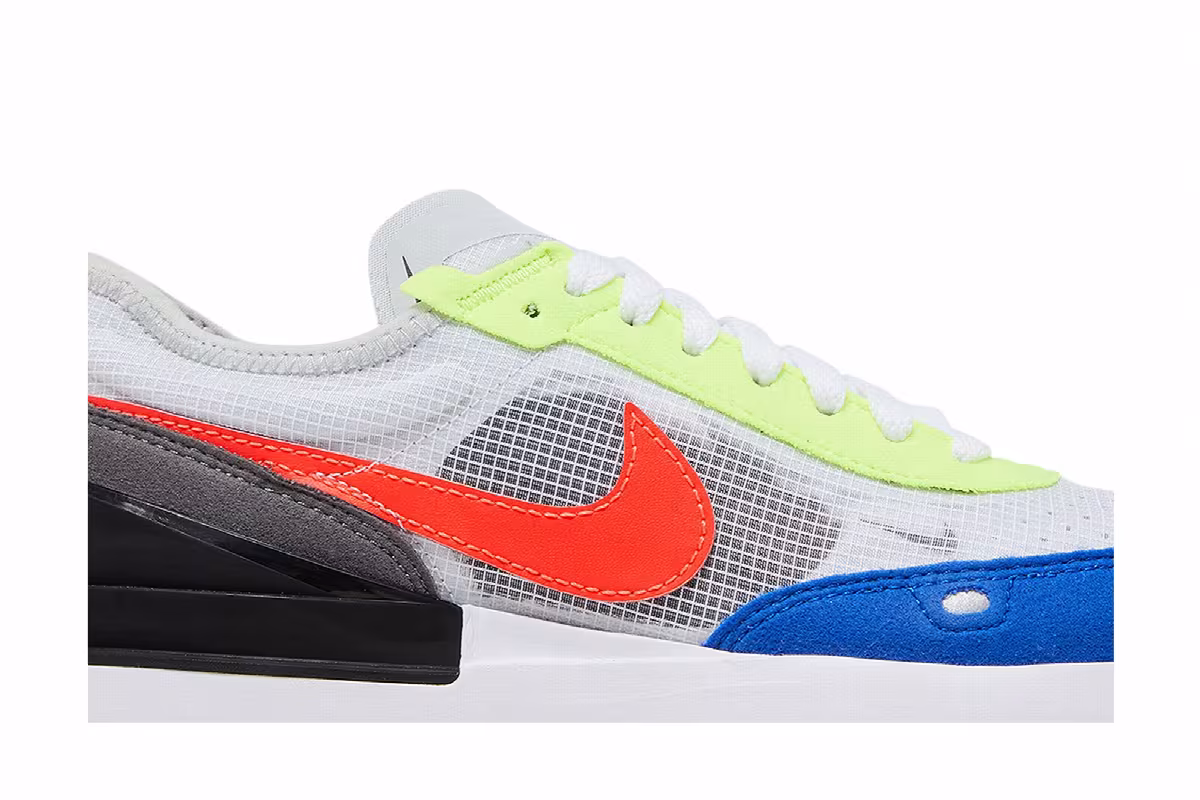 Nike Waffle One GS White Bright Crimson, view 3