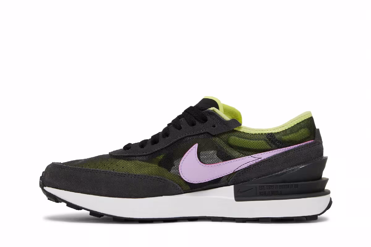 Nike Waffle One GS Light Lemon Twist Lilac, view 4