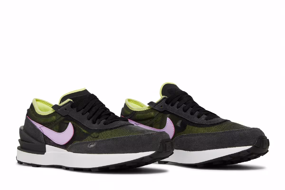 Nike Waffle One GS Light Lemon Twist Lilac, view 9