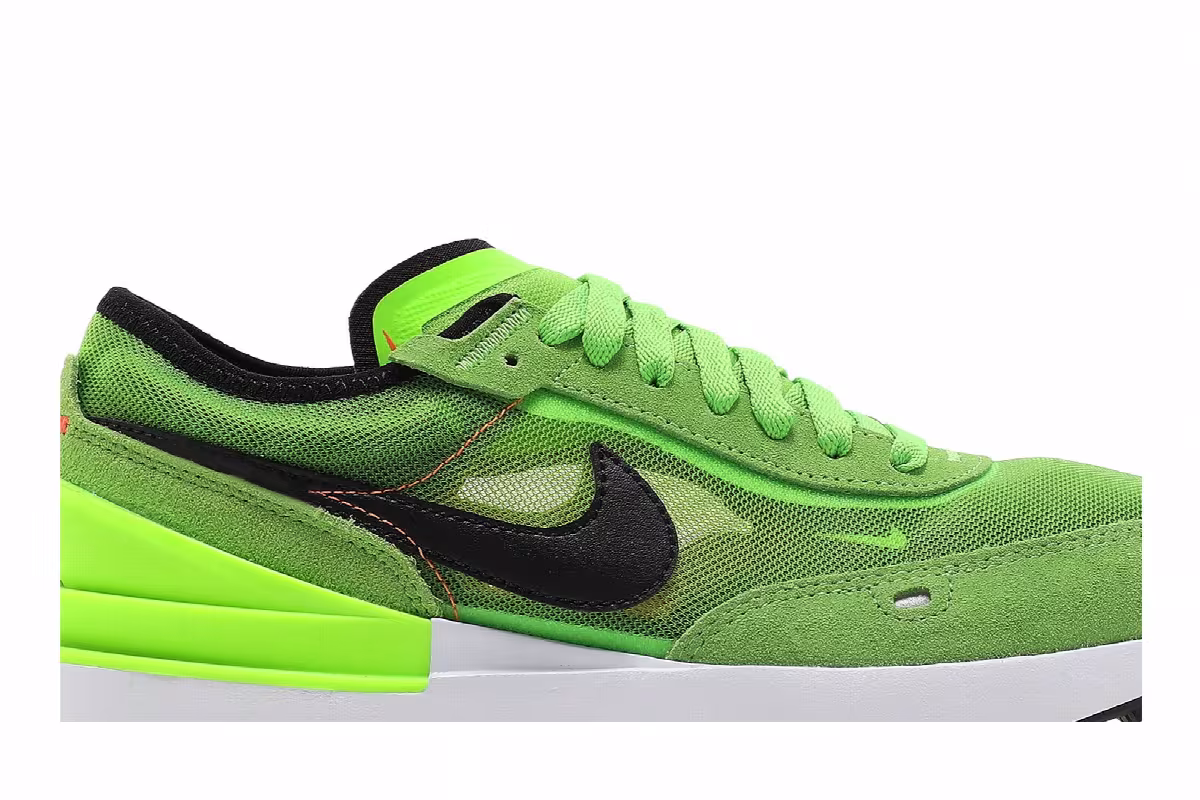 Nike Waffle One GS Electric Green, view 3