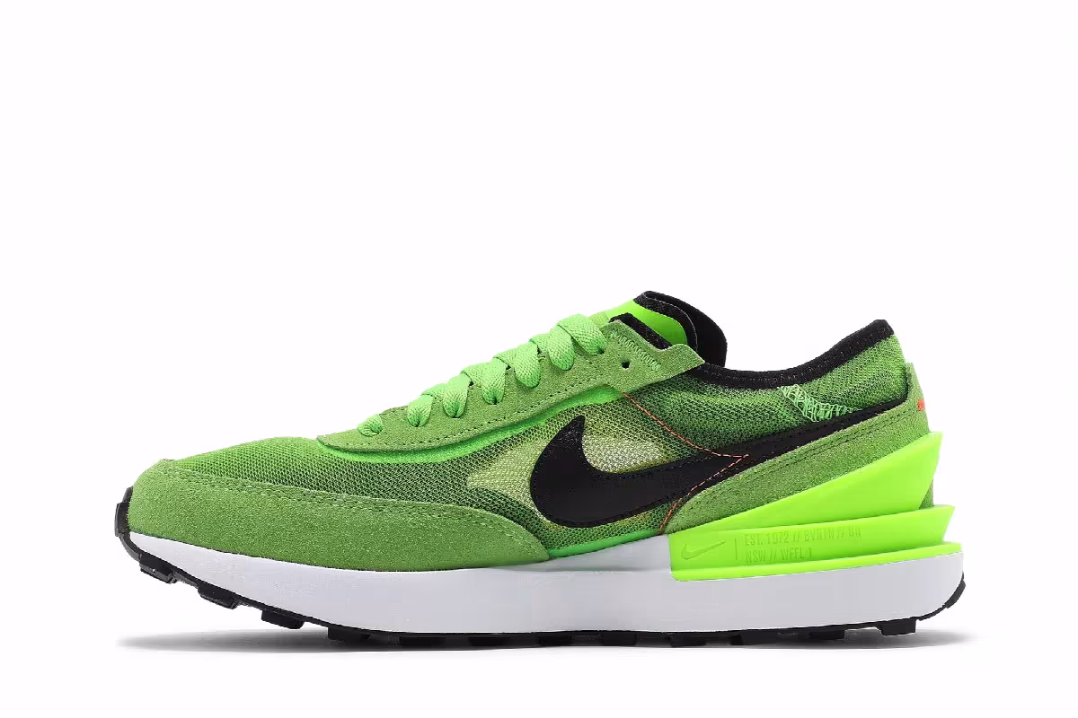 Nike Waffle One GS Electric Green, view 4