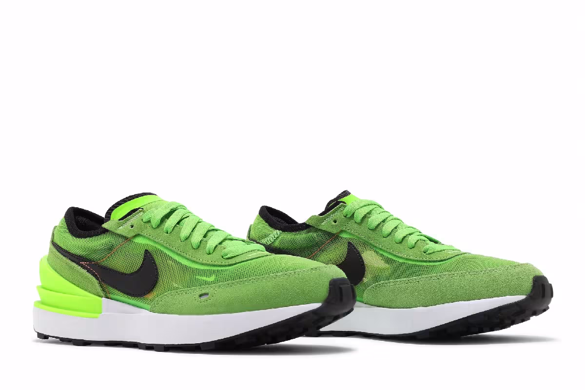Nike Waffle One GS Electric Green, view 9