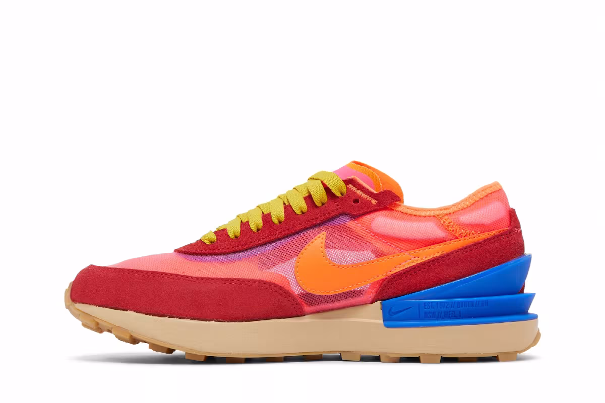 Nike Waffle One GS Hyper Pink Crimson, view 4