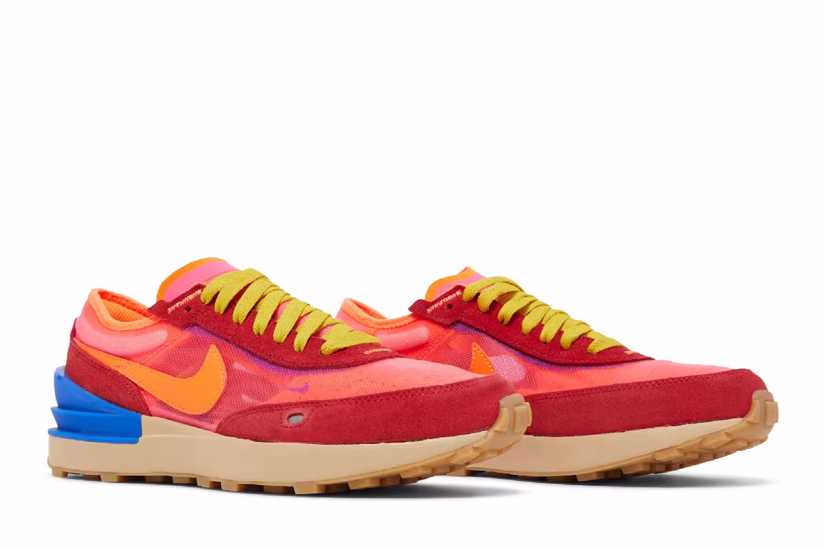 Nike Waffle One GS Hyper Pink Crimson, view 9