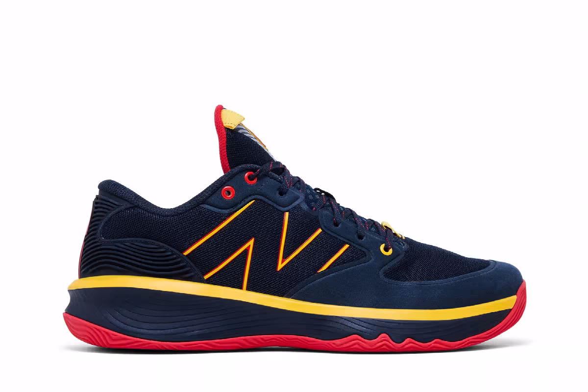 New Balance Hesi Low Outer Space Red Yellow, view 2