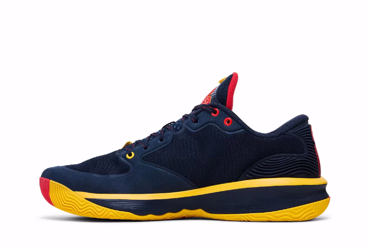 New Balance Hesi Low Outer Space Red Yellow, view 4