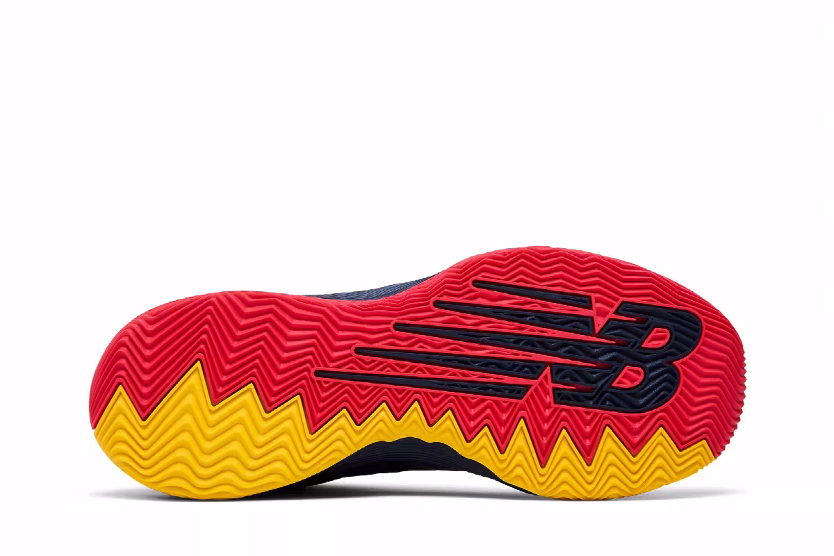 New Balance Hesi Low Outer Space Red Yellow, view 5