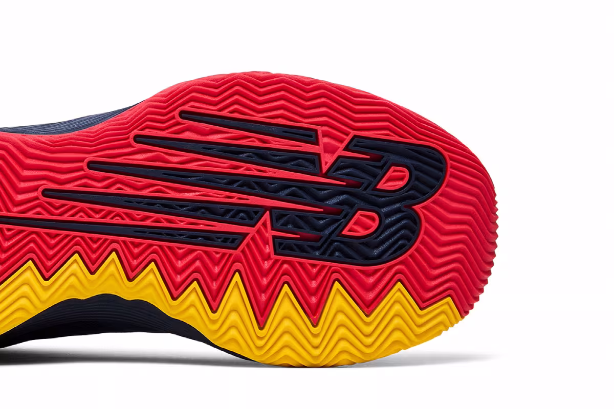 New Balance Hesi Low Outer Space Red Yellow, view 6