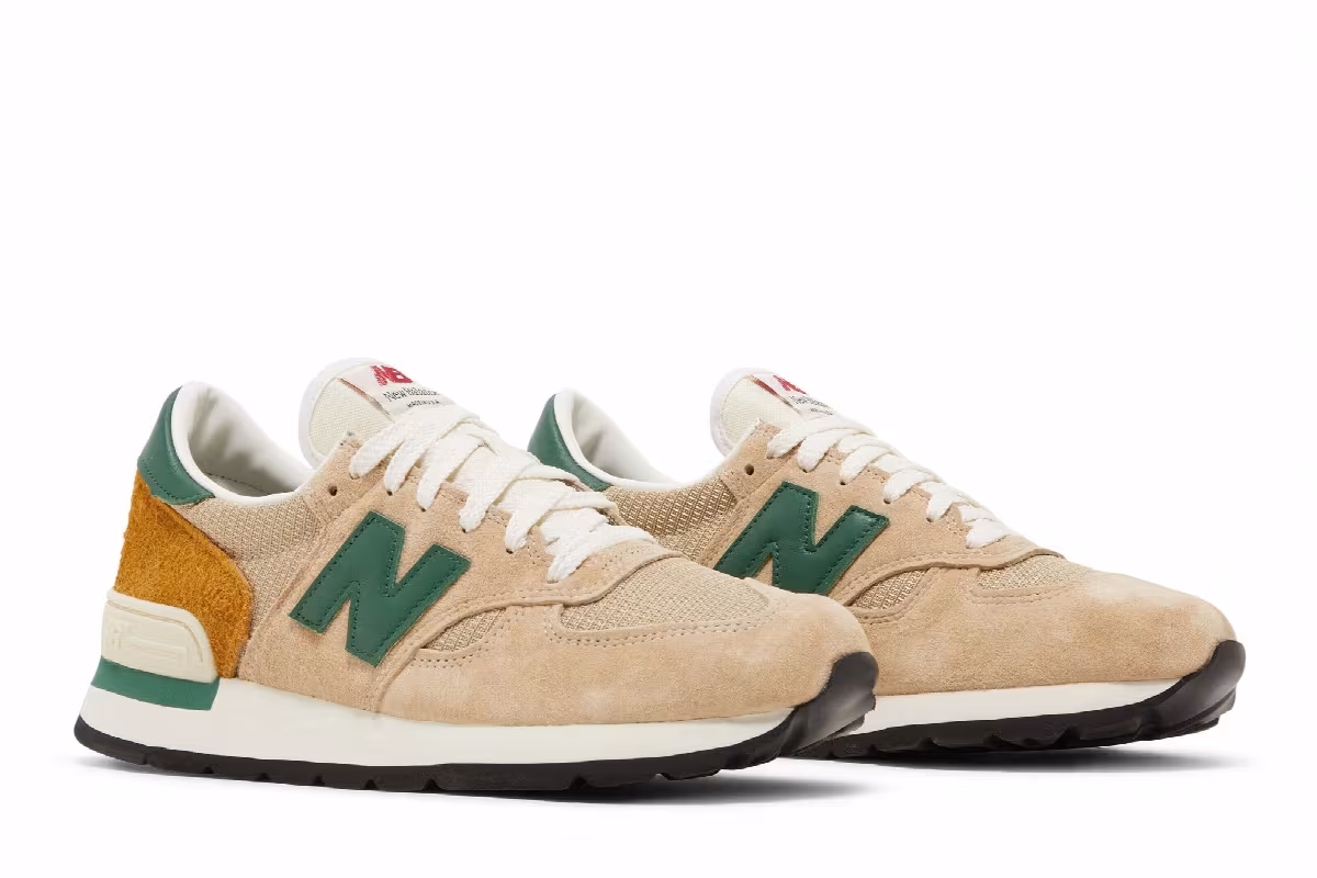 Teddy Santis x New Balance 990v1 Made in USA Tan Green, view 9