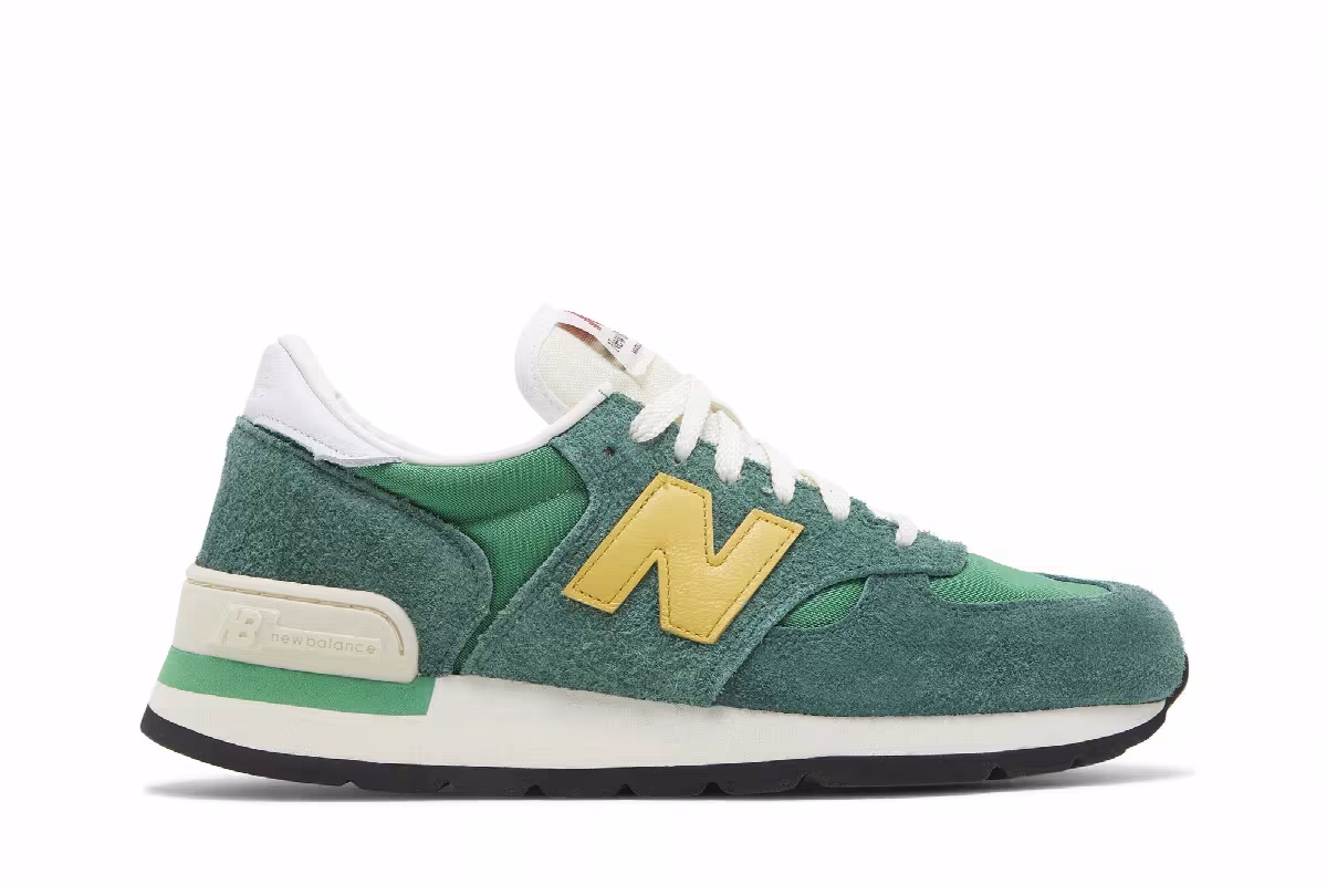 Teddy Santis x New Balance 990v1 Made in USA Green Gold, view 2