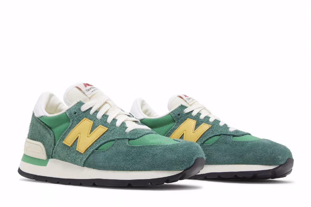Teddy Santis x New Balance 990v1 Made in USA Green Gold, view 9