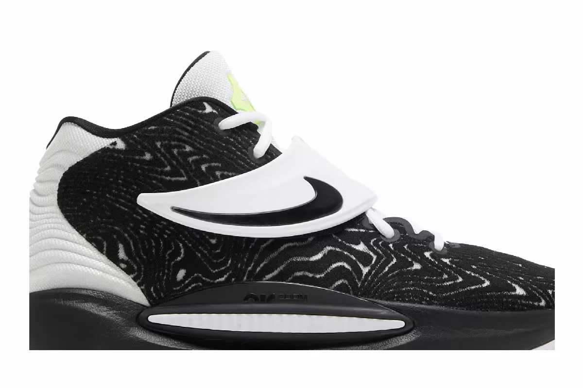 Nike KD 14 TB Black White, view 3