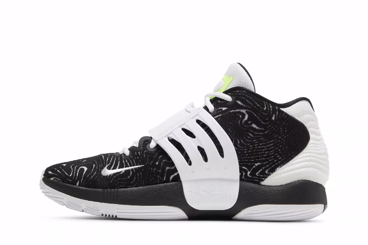 Nike KD 14 TB Black White, view 4
