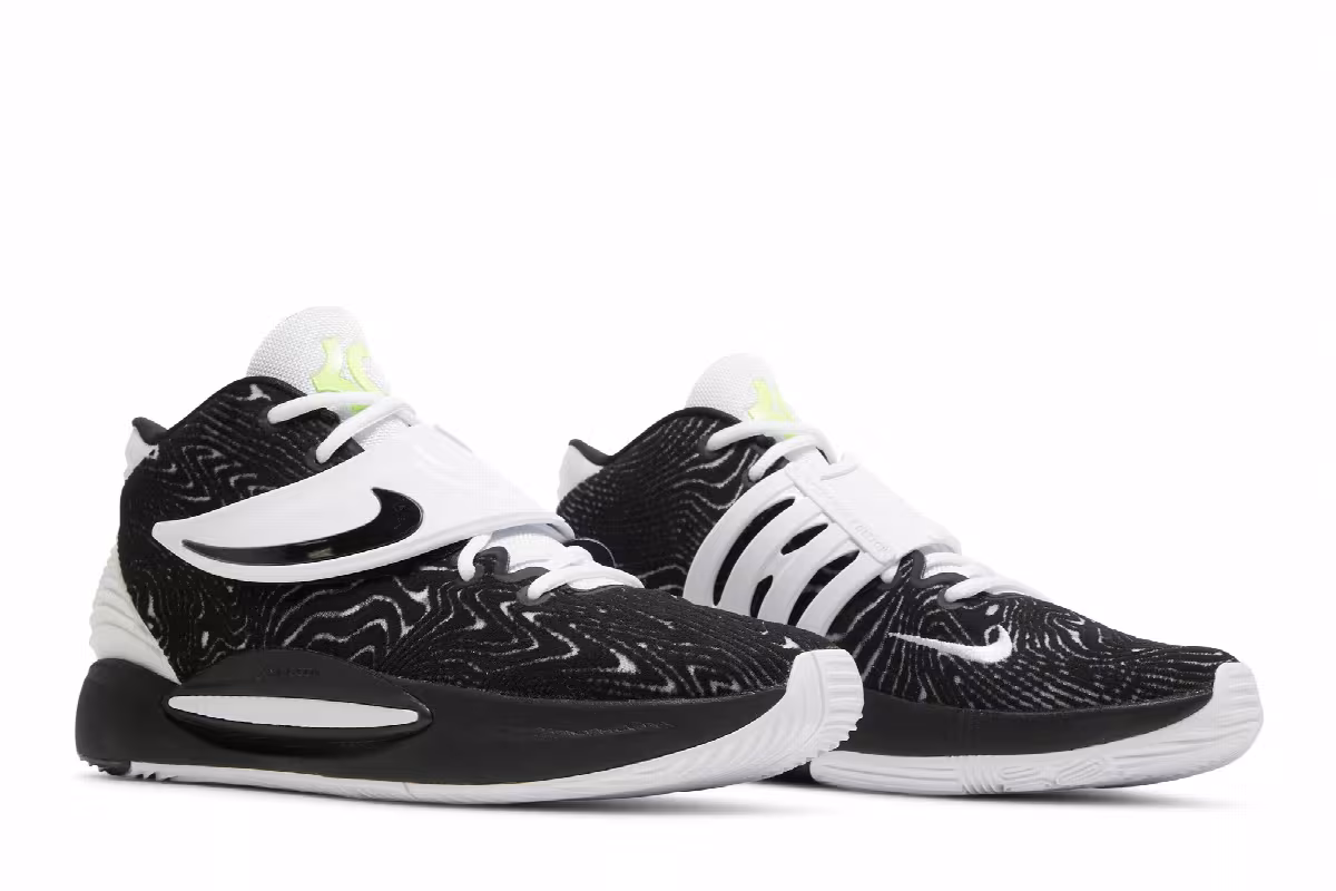 Nike KD 14 TB Black White, view 9