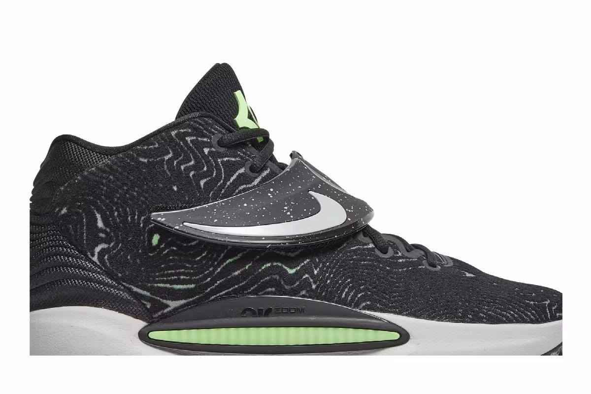 Nike KD 14 Black Lime Glow, view 3