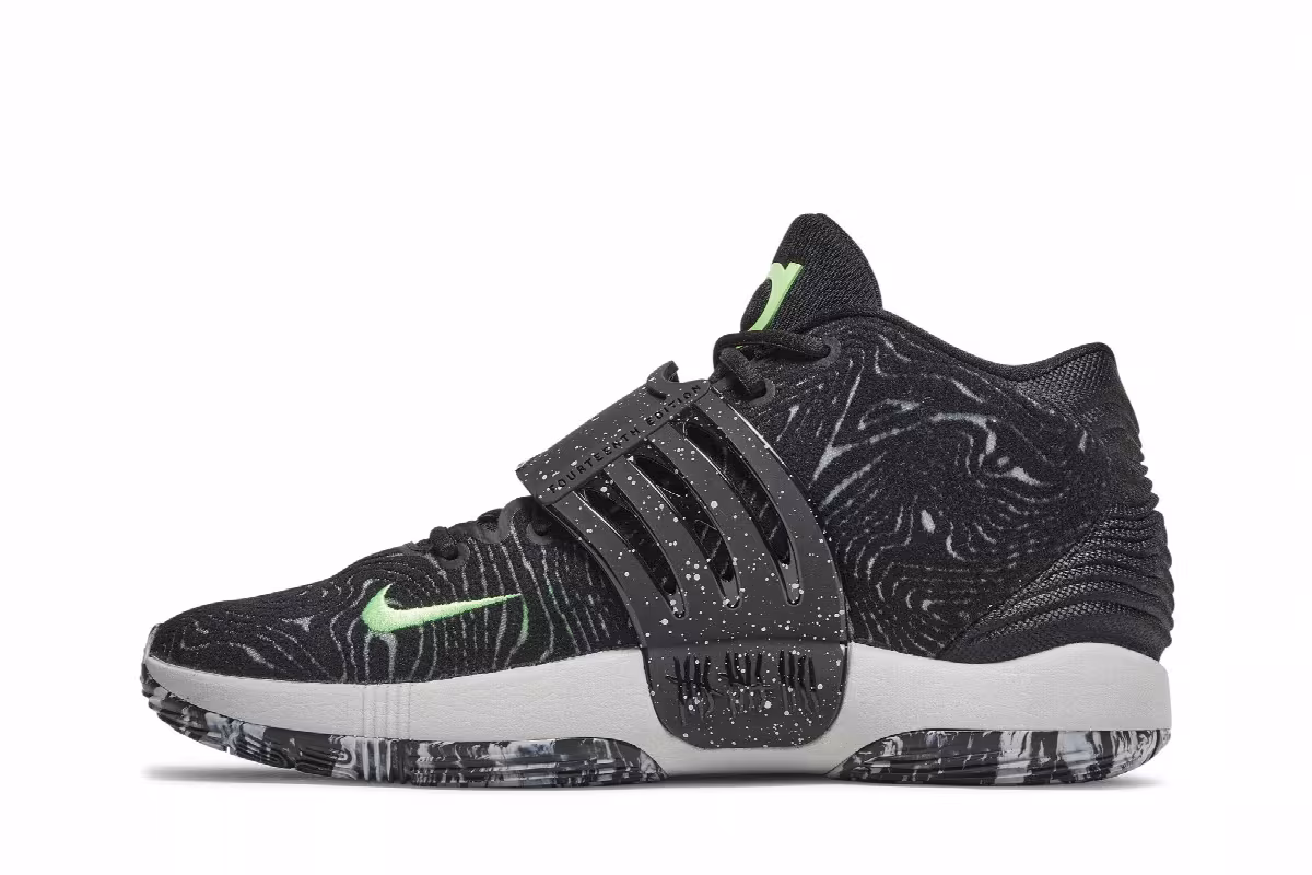 Nike KD 14 Black Lime Glow, view 4