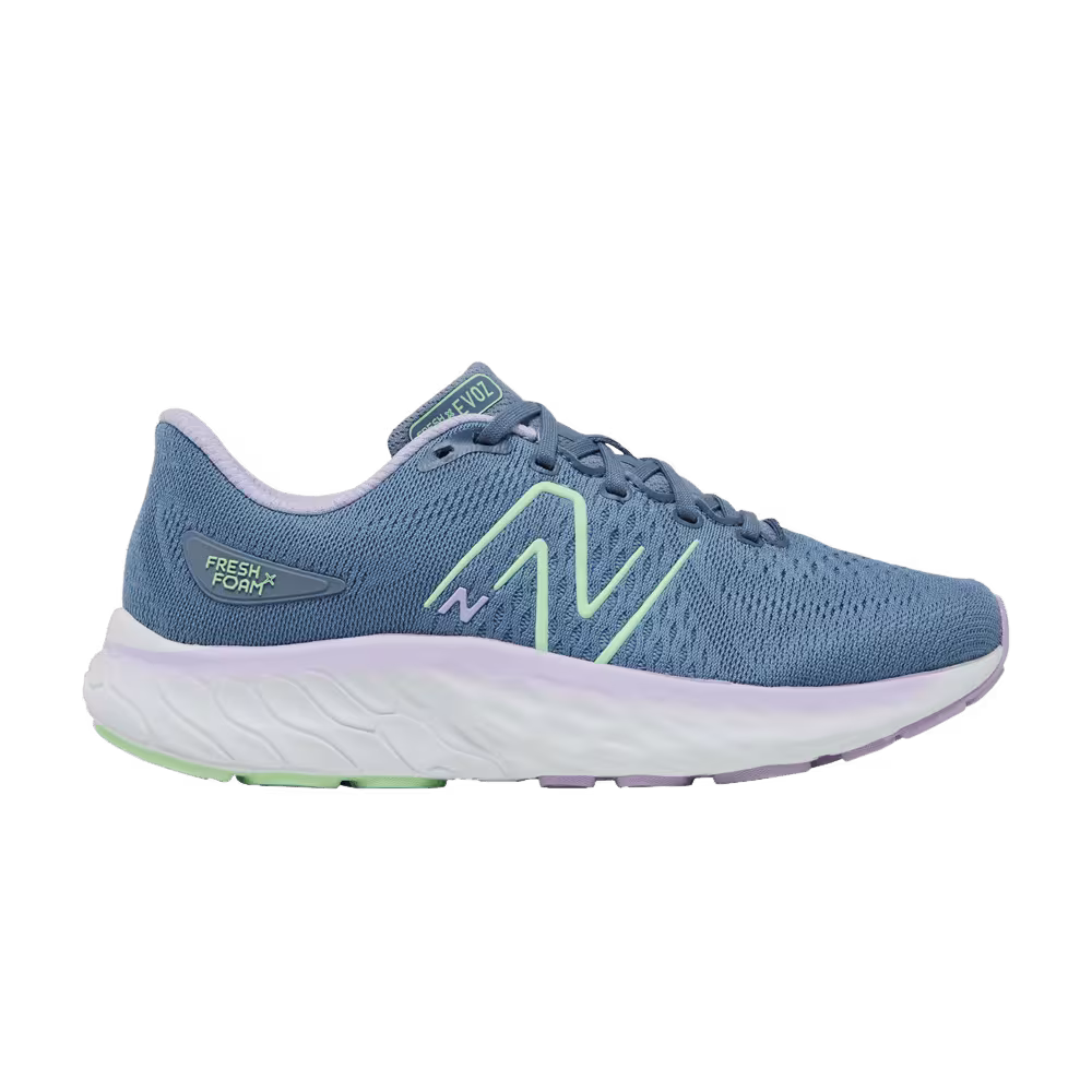 New Balance Women's Fresh Foam X EVOZ v3 Wide Arctic Grey Cyber Lilac