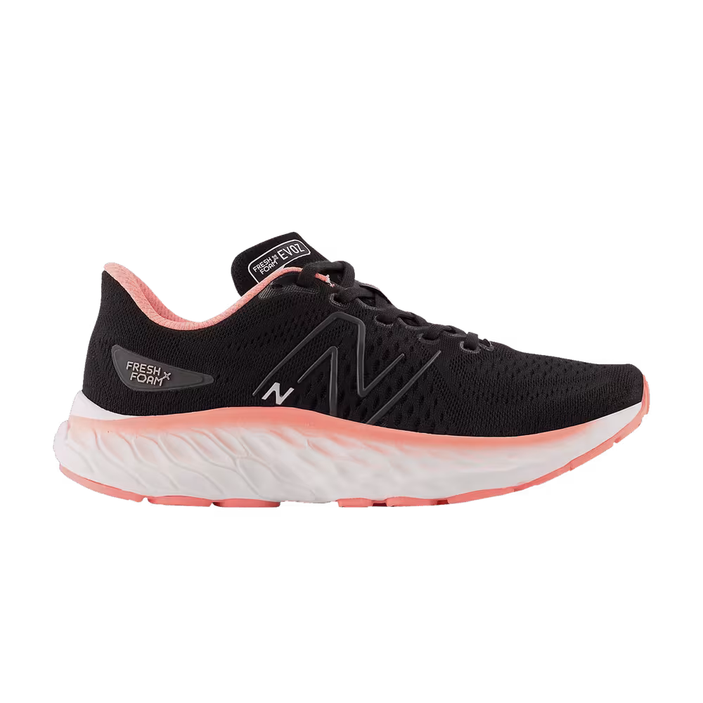 New Balance Women's Fresh Foam X EVOZ v3 Wide Black Grapefruit