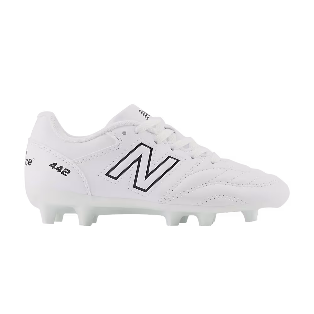 New Balance 442v2 Academy FG Big Kid White Black