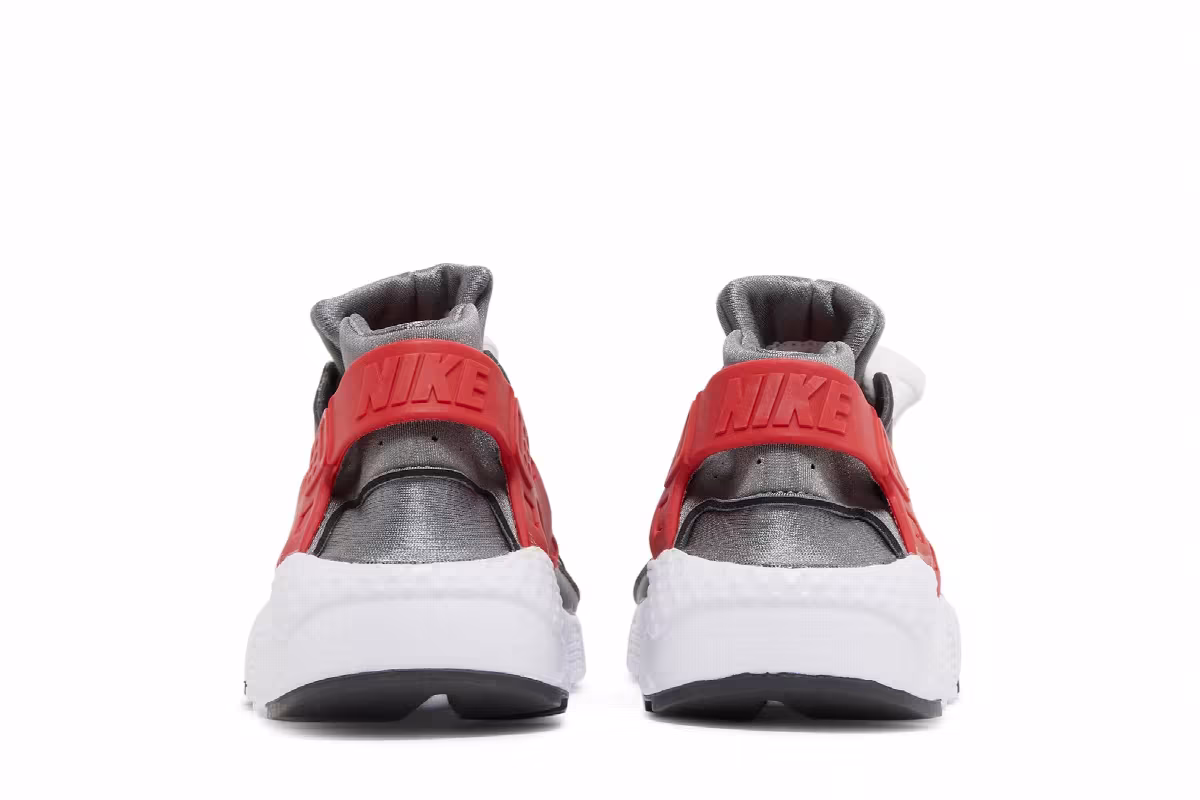 Nike Huarache Run GS Dark Smoke Grey University Red, view 7