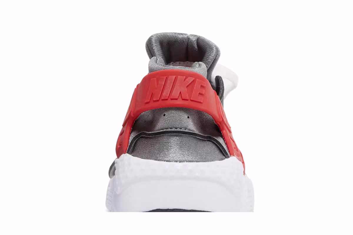 Nike Huarache Run GS Dark Smoke Grey University Red, view 8