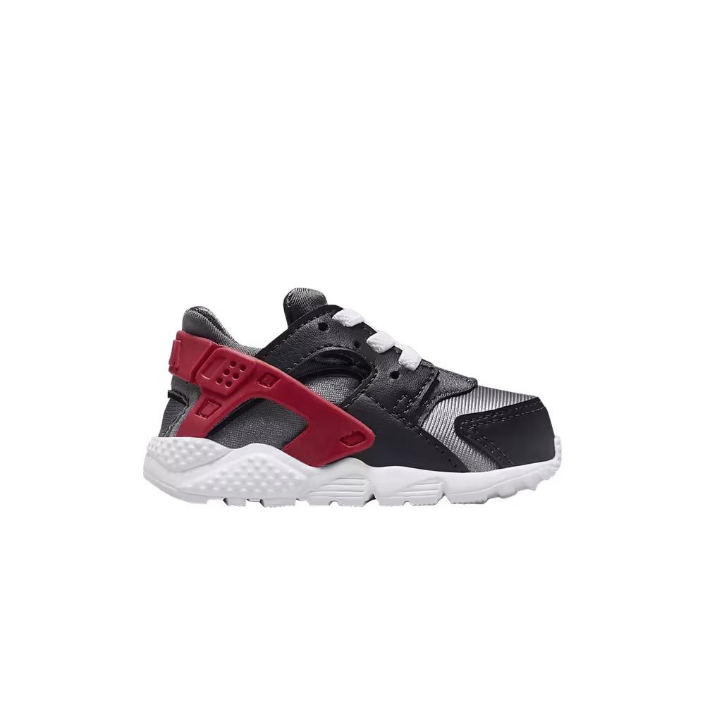 Nike Huarache Run TD Dark Smoke Grey University Red