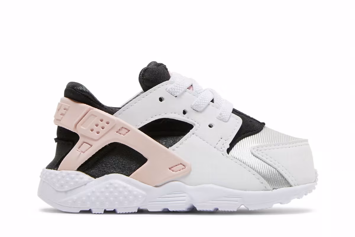 Nike Huarache Run TD Grey Fog Pink Foam, view 2