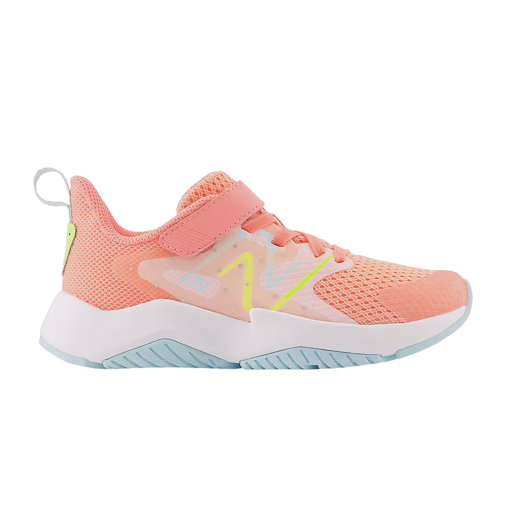 New Balance Rave Run v2 Bungee Lace Top Strap Big Kid Grapefruit