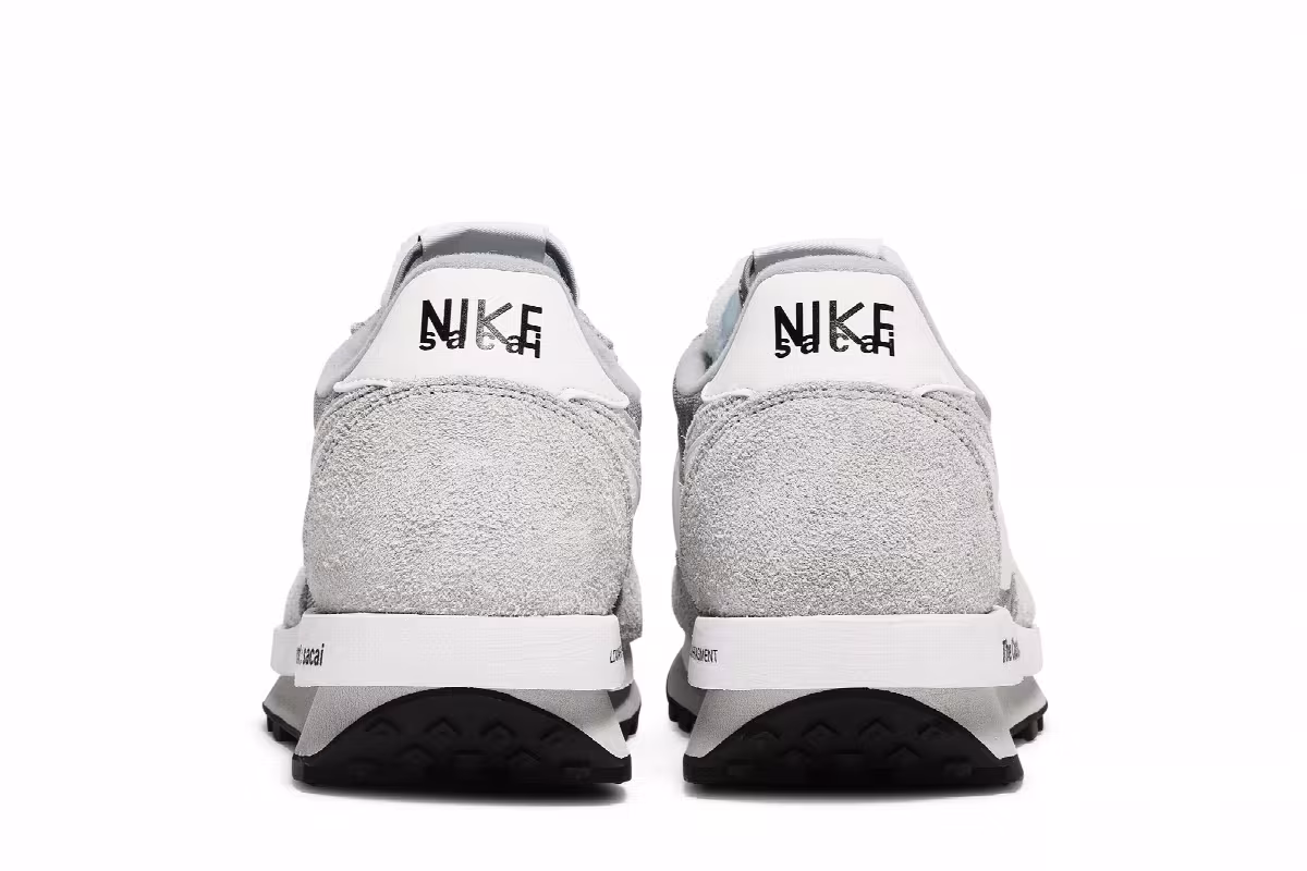 Fragment Design x sacai x Nike LDV Waffle Light Smoke Grey, view 7