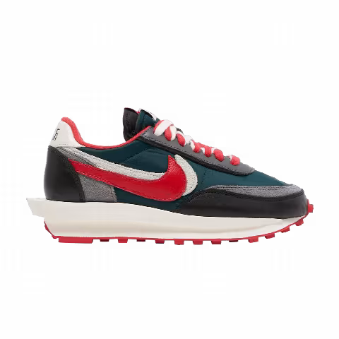 sacai x Undercover x Nike LDWaffle 'Midnight Spruce University Red'