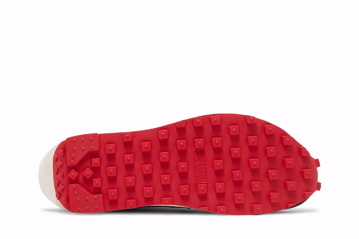 sacai x Undercover x Nike LDWaffle Midnight Spruce University Red, view 5